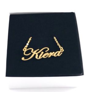 14K Gold Plated Name Necklace - Kiera